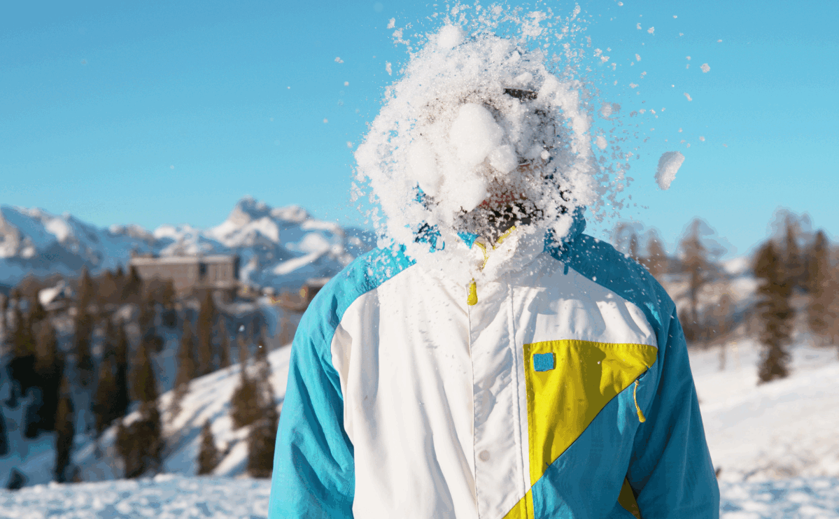 “Person hit with snowball symbolising landlord’s financial hit from rent arrears delay”