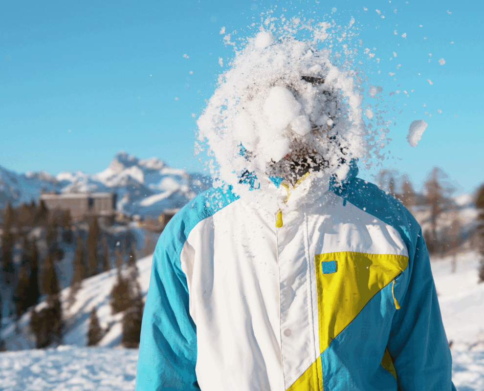 “Person hit with snowball symbolising landlord’s financial hit from rent arrears delay”